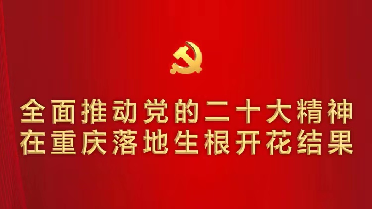 全面推动党的二十大精神在重庆落地生根开花结果
